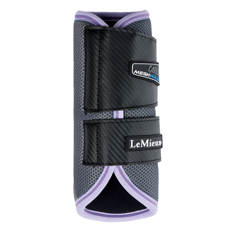 LeMieux Carbon Mesh Wrap Boots - Wisteria-1
